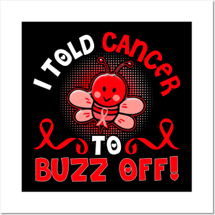 funny blood cancer bee warrior Posters and Art